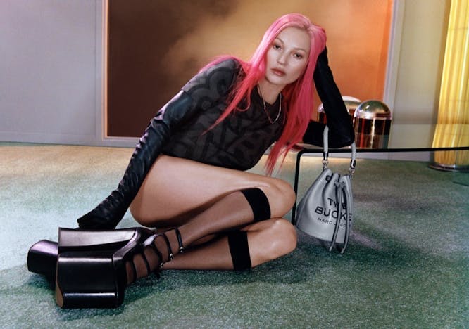 kate moss pink hair marc jacobs