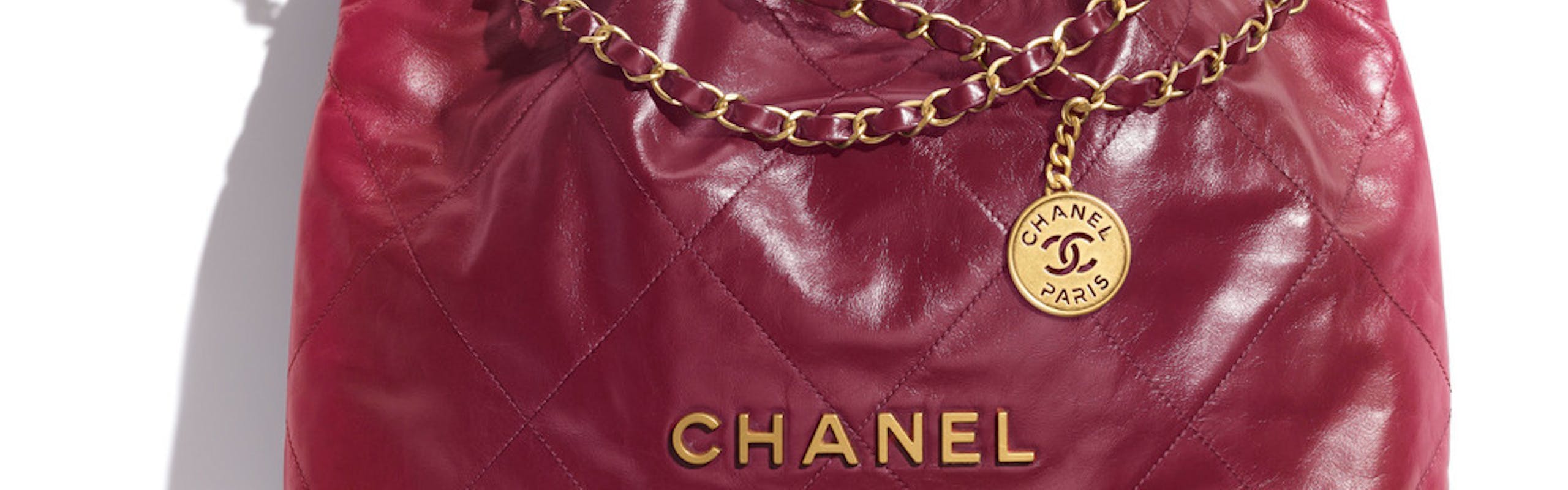 Chanel 22 bag in burgundy