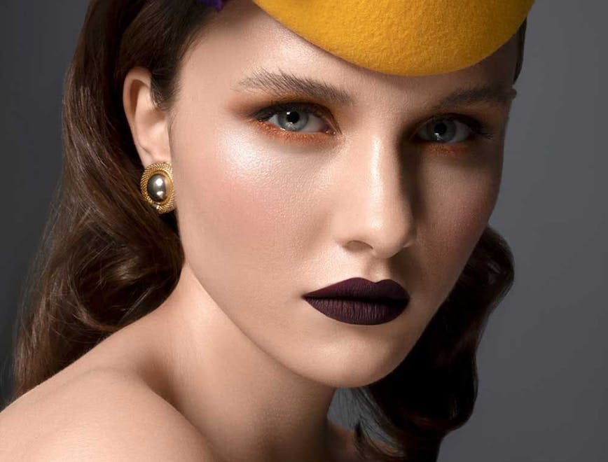 hat adult female person woman face head portrait accessories cap