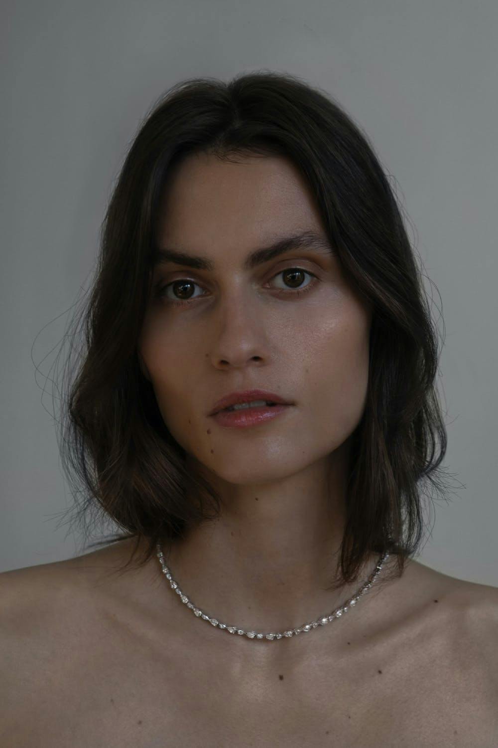 face head person portrait accessories adult female woman neck necklace