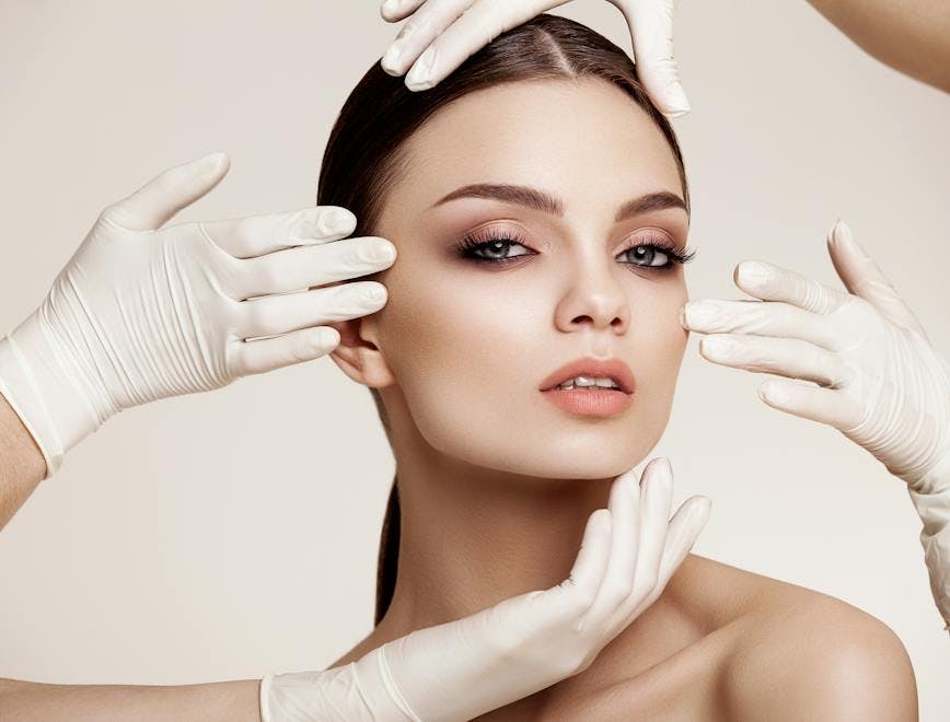 treatment,woman,beauty,natural,young,line,therapy,surgeon,health,touch,medicine,pure,doctor,head,face,plastic,wellness,lift,cosmetic,rejuvenation,operation,care,hand,surgery glove head person face photography portrait adult female woman skin